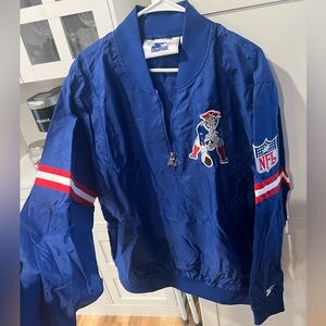NFL New England Patriots Blue Pullover Jacket XL